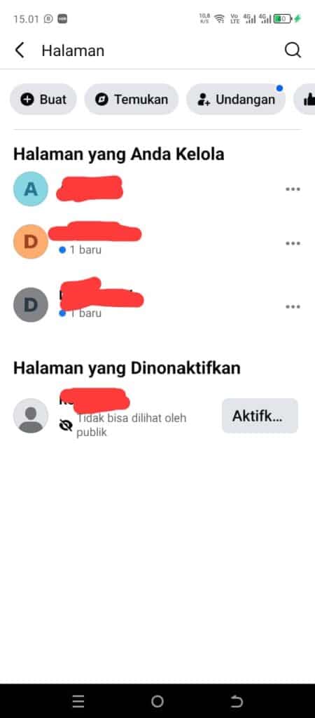 Berikut ini fanspage yang nonaktif atau terhapus di akun facebook anda